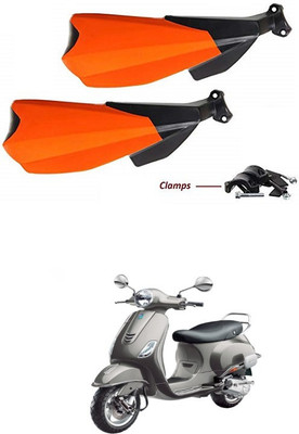 PRTEK Hand Palm Protector Wind Deflector Unbreakable Handguard BIKE HAND PROTECTOR ORANGE Handlebar Hand Guard(Piaggio)