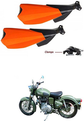 PRTEK Hand Palm Protector Wind Deflector Unbreakable Handguard BIKE HAND PROTECTOR ORANGE CA22 Handlebar Hand Guard(Royal Enfield)