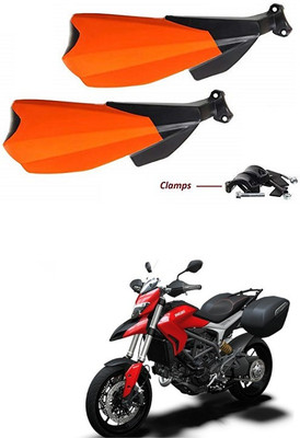 PRTEK Hand Palm Protector Wind Deflector Unbreakable Handguard BIKE HAND PROTECTOR ORANGE CA91 Handlebar Hand Guard(Hero)