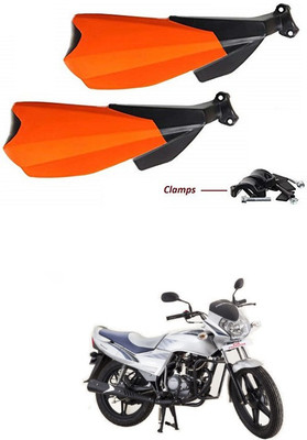 PRTEK Hand Palm Protector Wind Deflector Unbreakable Handguard BIKE HAND PROTECTOR ORANGE CA75 Handlebar Hand Guard(Universal For Bike)
