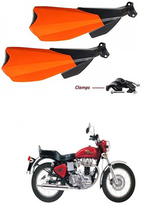 PRTEK Hand Palm Protector Wind Deflector Unbreakable Handguard BIKE HAND PROTECTOR ORANGE CA58 Handlebar Hand Guard(Royal Enfield)