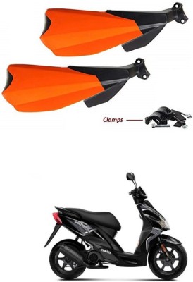 PRTEK Hand Palm Protector Wind Deflector Unbreakable Handguard BIKE HAND PROTECTOR ORANGE CA95 Handlebar Hand Guard(Yamaha)