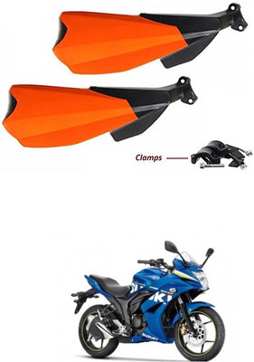 PRTEK Hand Palm Protector Wind Deflector Unbreakable Handguard BIKE HAND PROTECTOR ORANGE CA80 Handlebar Hand Guard(Suzuki)