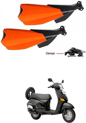 PRTEK Hand Palm Protector Wind Deflector Unbreakable Handguard BIKE HAND PROTECTOR ORANGE CA68 Handlebar Hand Guard(Honda)