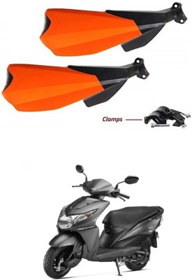 PRTEK Hand Palm Protector Wind Deflector Unbreakable Handguard BIKE HAND PROTECTOR ORANGE CA45 Handlebar Hand Guard(Honda)