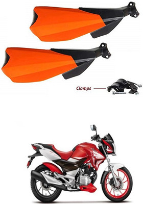 PRTEK Hand Palm Protector Wind Deflector Unbreakable Handguard BIKE HAND PROTECTOR ORANGE CA38 Handlebar Hand Guard(Honda)