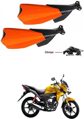 PRTEK Hand Palm Protector Wind Deflector Unbreakable Handguard BIKE HAND PROTECTOR ORANGE CA31 Handlebar Hand Guard(Honda)