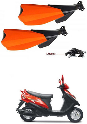 PRTEK Hand Palm Protector Wind Deflector Unbreakable Handguard BIKE HAND PROTECTOR ORANGE CA74 Handlebar Hand Guard(Mahindra)
