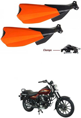 XZRTZ Hand Palm Protector Wind Deflector Unbreakable Handguard BIKE HAND PROTECTOR ORANGE A17 Handlebar Hand Guard(Bajaj)