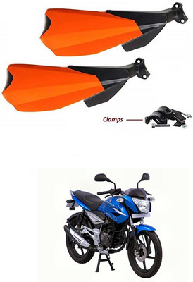PRTEK Hand Palm Protector Wind Deflector Unbreakable Handguard BIKE HAND PROTECTOR ORANGE CA177 Handlebar Hand Guard(Bajaj)