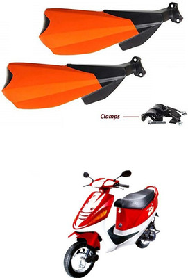 PRTEK Hand Palm Protector Wind Deflector Unbreakable Handguard BIKE HAND PROTECTOR ORANGE CA193 Handlebar Hand Guard(Kinetic)