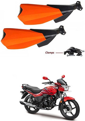 PRTEK Hand Palm Protector Wind Deflector Unbreakable Handguard BIKE HAND PROTECTOR ORANGE CA121 Handlebar Hand Guard(Mahindra)