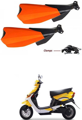PRTEK Hand Palm Protector Wind Deflector Unbreakable Handguard BIKE HAND PROTECTOR ORANGE CA157 Handlebar Hand Guard(Universal For Bike)