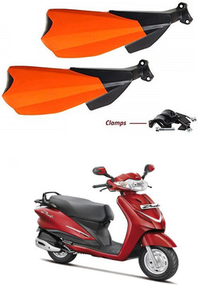 PRTEK Hand Palm Protector Wind Deflector Unbreakable Handguard BIKE HAND PROTECTOR ORANGE CA52 Handlebar Hand Guard(Hero)