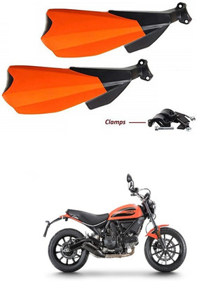 PRTEK Hand Palm Protector Wind Deflector Unbreakable Handguard BIKE HAND PROTECTOR ORANGE CA141 Handlebar Hand Guard(Mahindra)