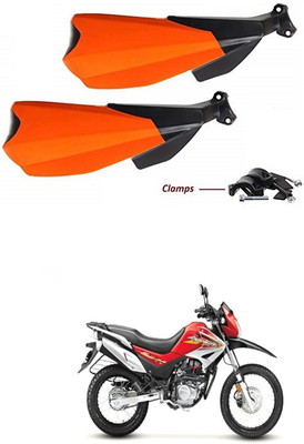 PRTEK Hand Palm Protector Wind Deflector Unbreakable Handguard BIKE HAND PROTECTOR ORANGE CA93 Handlebar Hand Guard(Hero)
