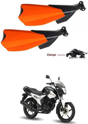 PRTEK Hand Palm Protector Wind Deflector Unbreakable Handguard BIKE HAND PROTECTOR ORANGE CA159 Handlebar Hand Guard(Universal For Bike)