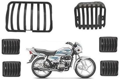 jss creation JSS102 SPLENDOR BIKE INDICATOR,HEADLIGHT GRILL (FULL KIT) Bike Headlight Grill(Black)