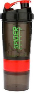 druk life 500 ml Plastic Shaker(Pack of 1, Red, Black)