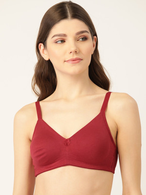Lady Lyka Women T-Shirt Non Padded Bra(Maroon)