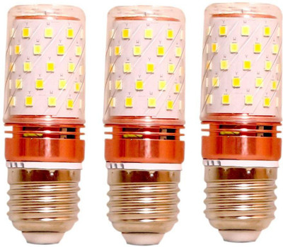 GAUVIK 12 W Basic Standard E27 Incandescent Bulb(Yellow, Pack of 3)