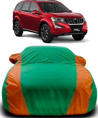 APNEK Car Cover For Mahindra XUV 500 (With Mirror Pockets)(Green, Orange)