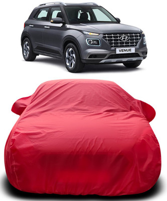 APNEK Car Cover For Hyundai Venue (With Mirror Pockets)(Red)