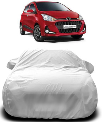 Gavya Car Cover For Hyundai Grand i10 (With Mirror Pockets)(Silver)