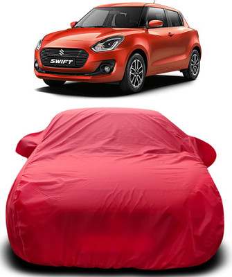 Gavya Car Cover For Maruti Suzuki Swift (With Mirror Pockets)(Red)