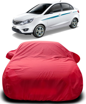 APNEK Car Cover For Tata Zest (With Mirror Pockets)(Red)