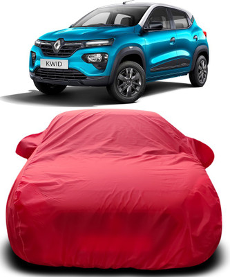 APNEK Car Cover For Renault Kwid (With Mirror Pockets)(Red)