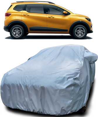 APNEK Car Cover For Renault Triber (With Mirror Pockets)(Silver)