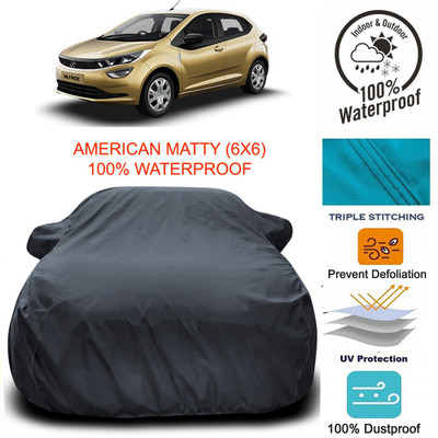 APNEK Car Cover For Tata Altroz (With Mirror Pockets)(Grey)