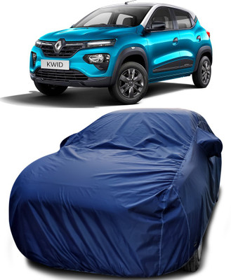APNEK Car Cover For Renault Kwid (With Mirror Pockets)(Blue)