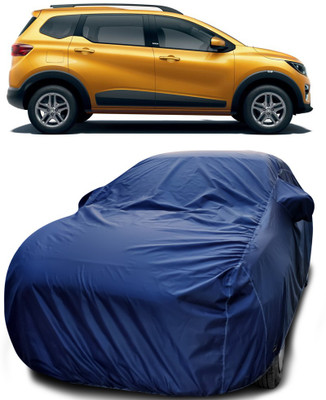 NUMBOR ONE Car Cover For Renault Triber (With Mirror Pockets)(Blue)