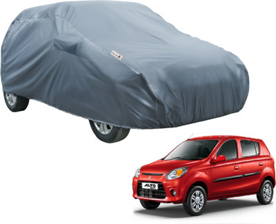 Fit Fly Car Cover For Maruti Suzuki Alto 800 (With Mirror Pockets)(Grey, For 2012, 2013, 2014, 2015, 2016, 2017, 2018 Models)