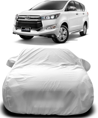 NUMBOR ONE Car Cover For Toyota Innova Crysta (With Mirror Pockets)(Silver)