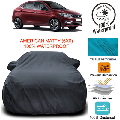 APNEK Car Cover For Tata Tigor (With Mirror Pockets)(Grey)