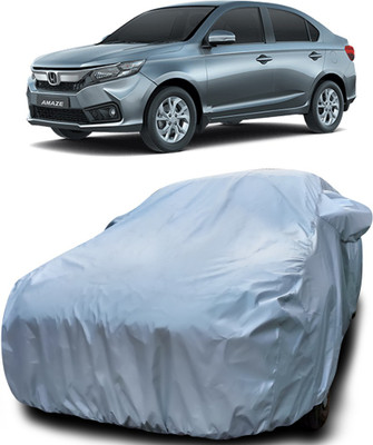 APNEK Car Cover For Honda Amaze (With Mirror Pockets)(Silver)