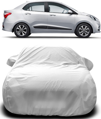 APNEK Car Cover For Hyundai Xcent (With Mirror Pockets)(Silver)