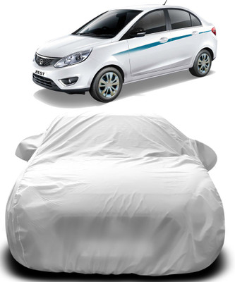 APNEK Car Cover For Tata Zest (With Mirror Pockets)(Silver)