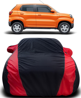 ProRox Car Cover For Maruti Suzuki S-Presso (With Mirror Pockets)(Black, Red)