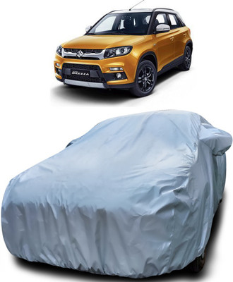 Yuniek Car Cover For Maruti Suzuki Vitara Brezza (With Mirror Pockets)(Silver)