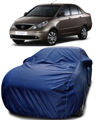 NUMBOR ONE Car Cover For Tata Indigo CS (With Mirror Pockets)(Blue)