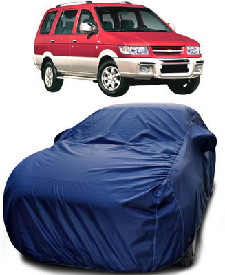 Elegance Car Cover For Chevrolet Tavera (With Mirror Pockets)(Blue)