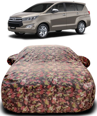 APNEK Car Cover For Toyota Innova (With Mirror Pockets)(Green, Red)