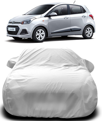Gavya Car Cover For Hyundai i10 (With Mirror Pockets)(Silver)