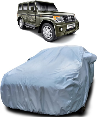 Gavya Car Cover For Mahindra Bolero (With Mirror Pockets)(Silver)