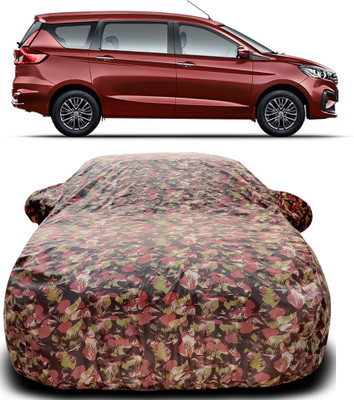 NUMBOR ONE Car Cover For Maruti Suzuki Ertiga (With Mirror Pockets)(Green, Red)