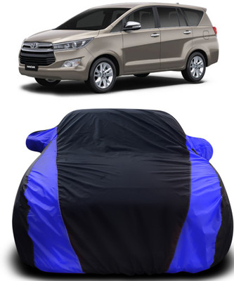 APNEK Car Cover For Toyota Innova (With Mirror Pockets)(Black, Blue)